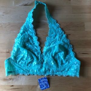 NWT Free People Galloon Lace Halter Bralette
